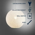 thumbnail image 5 of JONATHAN Y Lacey 12" 1-Light Bohemian Minimalist Iron/Rope Woven Globe LED Pendant, White/Black, 5 of 11