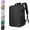 Black, variant on Levettevac Mochila, Levettevac Backpack, LevetteBag Backpack, Levette Bag, Large Capacity Bag with Separate Compartment