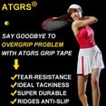 thumbnail image 3 of LNGOOR Tennis Grip Tacky Tennis Racket Grip Tape Absorbent Anti-slip Tennis Overgrip for Tennis Badminton  Racquet Handle Grip with Damping Ridges Overgrips and Overwraps, 3 of 6