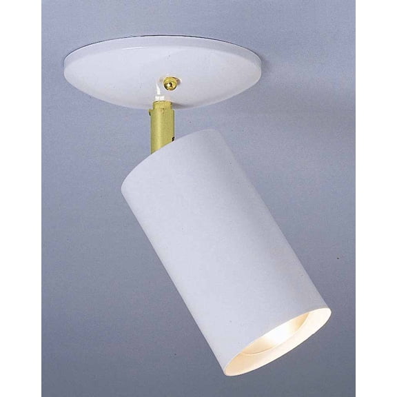 Volume Lighting 1011-6 1 Light Semi-Flush Ceiling Fixture - White