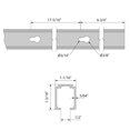thumbnail image 2 of Circuit en Aluminium Anodisé 61 Pouces pour Slid'up 1000, 2 of 5