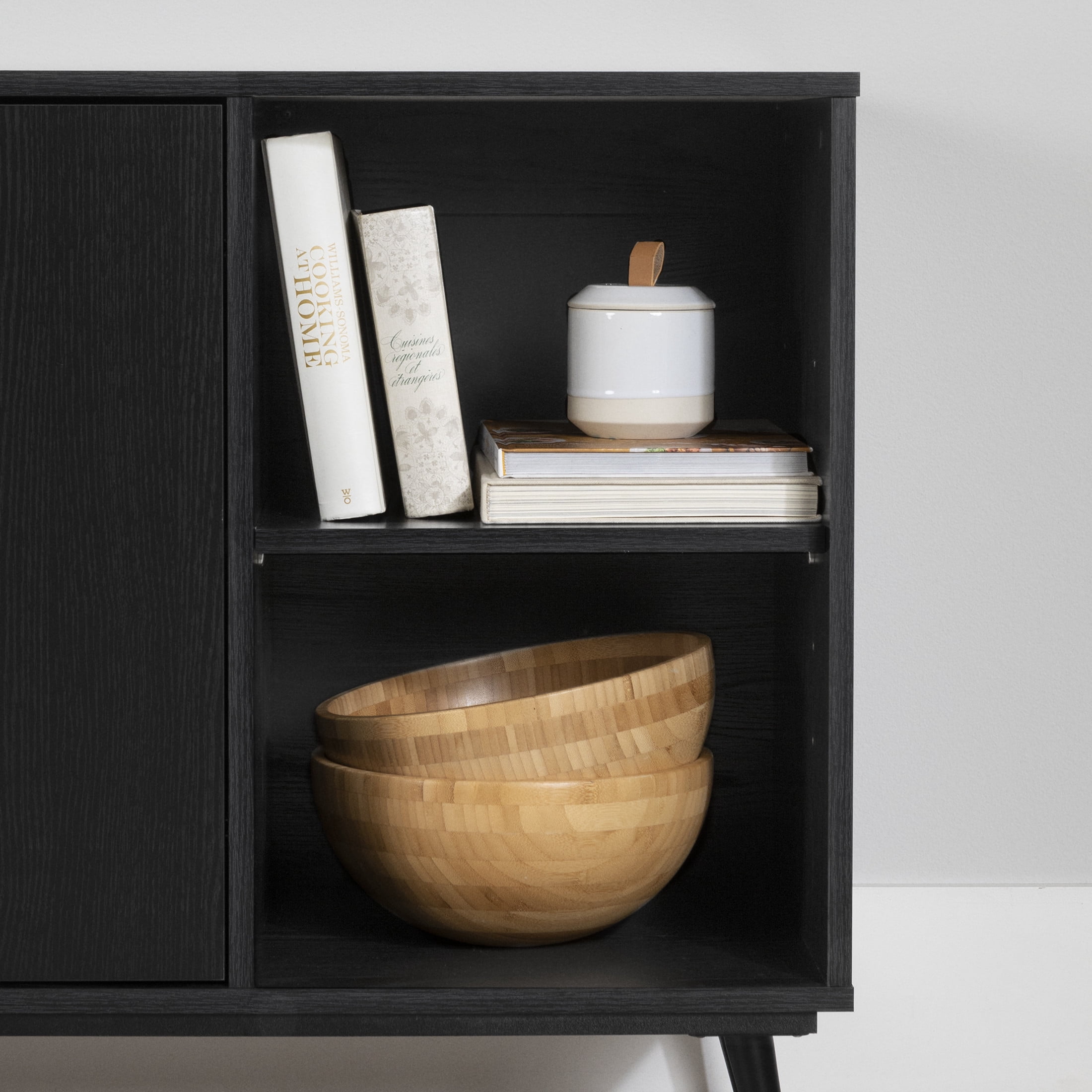 South Shore Mezzy, Contemporary Sideboard,  Black