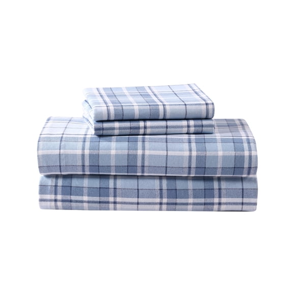 Laura Ashley - Draps en Flanelle Format Grand Lit, Anti-Pi