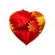 thumbnail image 1 of Juguete antiestrés con forma de corazón y engranajes, impreso en 3D, 1 of 6
