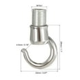 thumbnail image 2 of Uxcell Alloy Ceiling Hook 22mmx28mm for Ceiling Pendant Light Plate Chrome 2 Pack, 2 of 5