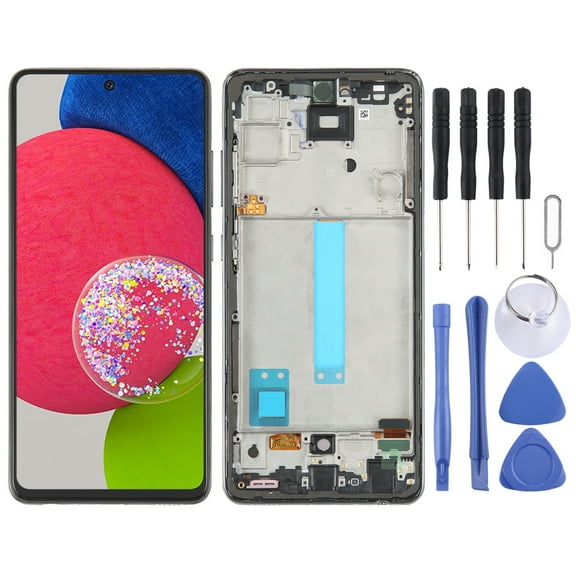 Cellphone Spare Parts  6.33 inch OLED LCD Screen for Samsung Galaxy A52s 5G SM-A528 Digitizer Full Assembly with Frame