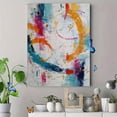 thumbnail image 4 of Qisvanset Colorful Textured Abstract Canvas Art 15.75x11.81 Inches, 4 of 8