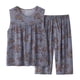 thumbnail image 2 of Puntoco Conjunto de dos piezas de verano para mujer, sin mangas, cuello redondo, tops estampados, pantalones divididos Puntoco Puntoco-4998, 2 of 4