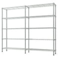 thumbnail image 5 of Ktaxon 1500LBS Heavy Duty Wire Shelving, 5-Tier Extra-wide Metal Shelves, Steel Garage Storage Rack, Adjustable DIY Commercial Shelving for Pantry Storage Organizer, 58"W x 13.8"D x 71"H,Chrome, 5 of 18