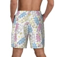 thumbnail image 2 of Haiem Cartoon Bunny Mens Swim Trunks with Compression Liner 2 in 1 Swimming Shorts Stretch Swimwear Quick Dry,Board Shorts-Large, 2 of 9