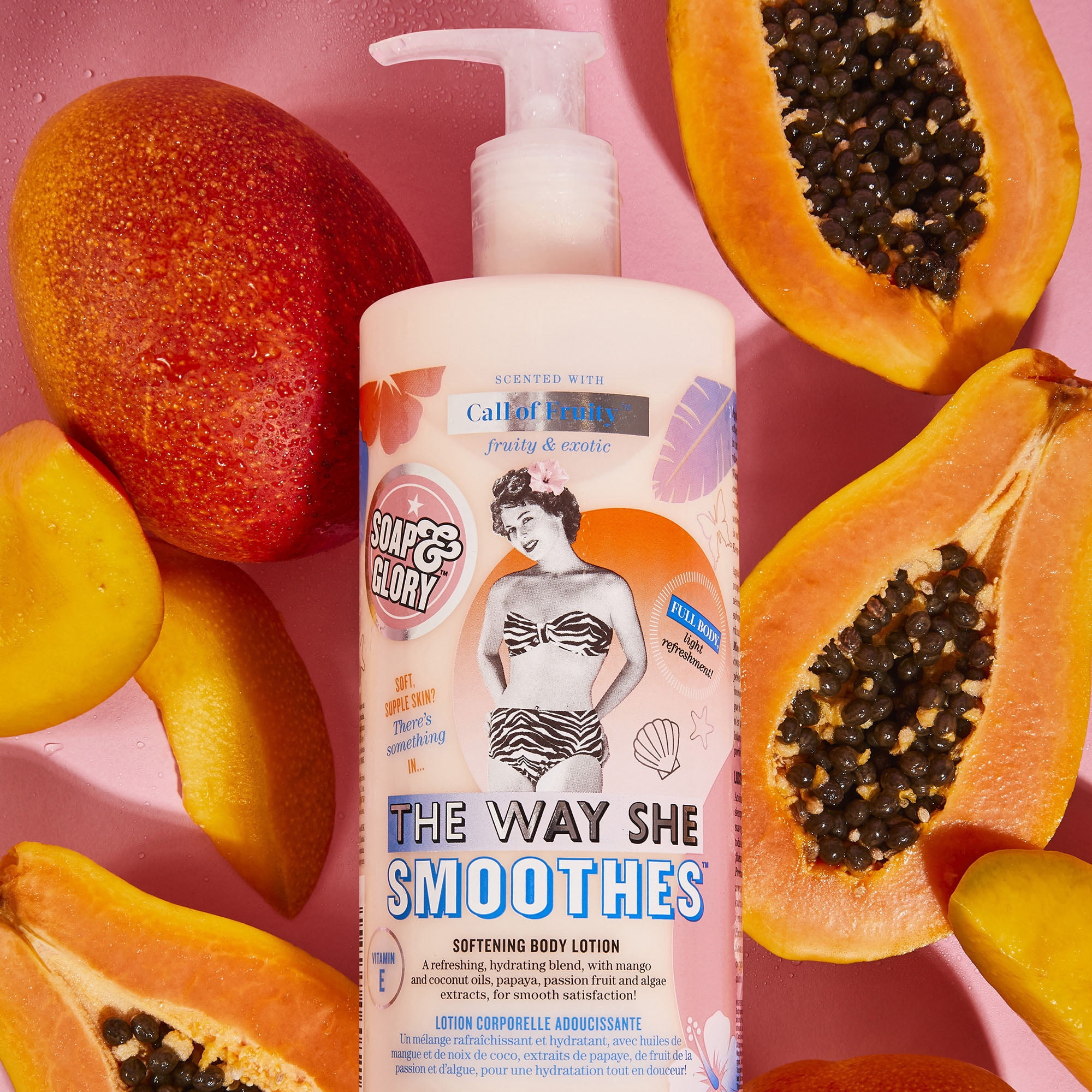 Soap & Glory Call Of Fruity The Way She Smoothes Softening Body Lotion, 500ml