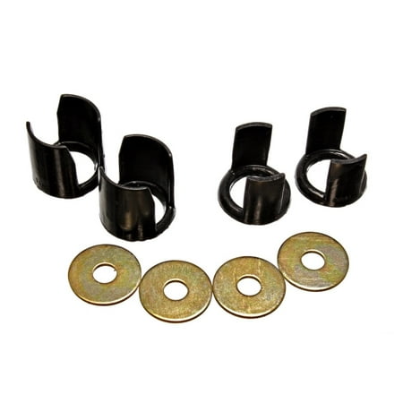 Energy Suspension Subframe Set - Energy Suspension 89-94 Nissan 240SX (S13) Black Rear Subframe Insert Set - a supplement to the subf