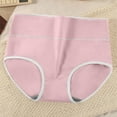 thumbnail image 6 of Voncos Womens High Waisted Briefs Pink, Tummy Control Stretchy Nylon Spandex Underwear, Comfortable Fray-Resistant Daily Wear Panties (Size S-XXL),Size S, 6 of 6