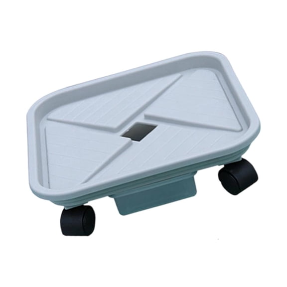 MOMOJIA Movable Plant Tray With Wheel Rolling Flower Pot Tray Water Holder Base Indoor Planter Tray For Movable Stand