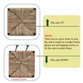 thumbnail image 5 of New Set of 2 Water Hyacinth Woven Bar Stools with Back Support Counter Height Dining Chairs for Kitchen, Home, Office (Water Hyacinth with Back), 5 of 7