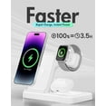thumbnail image 5 of YIYUN 3-in-1 Wireless Charging Station for Apple Devices – Fast Charger Stand for iPhone 16/15/14/13/12/11 Series, Apple Watch Ultra/SE/10–2, and AirPods 4/3/2/Pro., 5 of 18