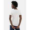thumbnail image 3 of Time and Tru Women’s Rib Crewneck Tee with Short Sleeves, Sizes XS-XXXL, 3 of 4