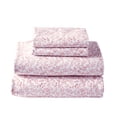 thumbnail image 5 of Better Homes & Gardens Cool & Crisp 4-Piece Botanical Old Rose Cotton Percale Sheet Set, Queen, 5 of 6