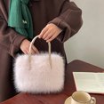 thumbnail image 2 of Mini Bolso Mano Mujer Piel Sintética Correa Ajustable Color Sólido, 2 of 9