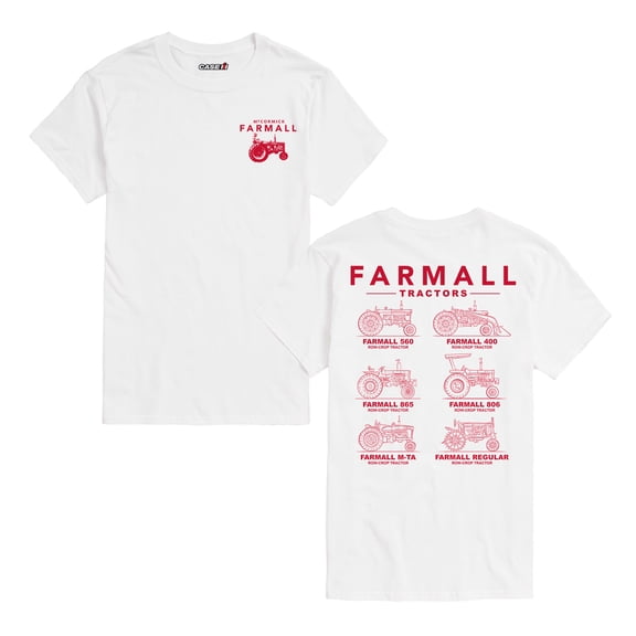 Case IH - Farmall Tractor Grid - Men's Short Sleeve Graphic T-Shirt