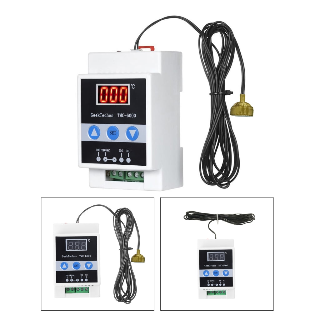 TMC-6000 Digital Temperature Controller 3-digit LED Display -45℃~110℃ Range