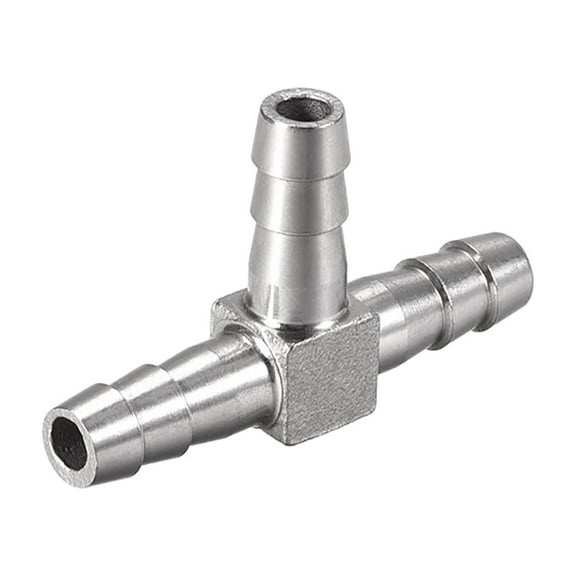 5/16-Inch (8mm) Hose ID Barb Fitting Stainless Steel 3-Way T Shaped Union Home Brew Fitting
