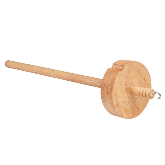 Drop Spindle Top Whorl Yarn Spinner for Crocheting Wheel Making Hand Carved Wooden Tool