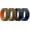 Black&Black, Black&Blue, Brown&Coffee, Green&Orange, variant on 4 Pack Mens Silicone Rings, Unique Inner Heartbeat Design, 8mm Wide 2.2mm Thick, Breathable Rubber Wedding Bands, Comfort Fit Ring, Multi Colors, Size 11