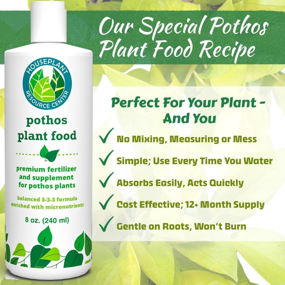 Pothos Fertilizer - Liquid Fertilizer for Indoor House Plants - Essential  Plant Nutrients for Neon Pothos or Devils Ivy - Urea-Free - NPK Ratio of  3-3-3 for Healthy Roots, Stems, Leaves 8 Ounces - Walmart.com