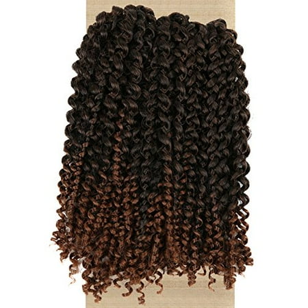 Lady Miranda Ombre Color Afro Kinky Curly Braiding Hair Extensions Jerry Curl Crochet Hair 3x Braid Hair Short Synthetic Hair Styles Blackbrown Walmart Canada