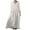 White, variant on Mikilon Womens Loose Maxi Dress Spring and Summer V-Neck Linen Casual Long Sleeve Dress with Pockets