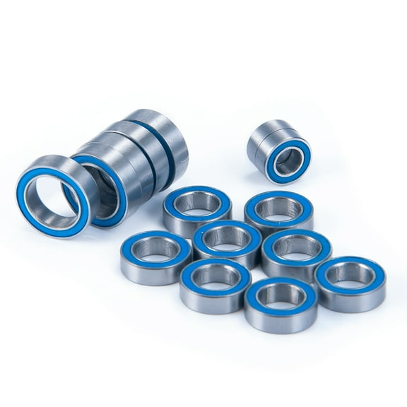 15Pcs Steel Rubber Sealed Wheel Hubs Axle Bearing Kit for Latrax Teton SST Rally Prerunner 1/18 RC Car Truck Model Parts