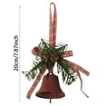 thumbnail image 2 of Artificial Christmas Mistletoe Kissing Ball with Bells, Hanging Decor with Bow for Tree, Door, and Party Decorations, 2 of 6