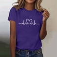 thumbnail image 1 of T-shirt à Col Rond Imprimé de Performance Artistique de Mode et de Loisirs pour Femmes à Manches Courtes T Shirt Pack T Shirt Chandails Extensibles pour Femmes Chandail à Manches Courtes Chandails à Manches Courtes pour Femmes Décontracté Femmes Actives, 1 of 3