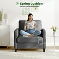 thumbnail image 6 of Domusensus Cozy Sofa Accent Chair, 33'' Reading Chair for Bedroom, Sturdy Arm Chairs Living Room, Hassle-Free Setup Living Room Accent Chairs, Gray, 6 of 11