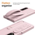 thumbnail image 2 of Rugged Phone Case for Samsung Galaxy Z Fold 3, Heavy Duty Shockproof Camera Lens Protection Hand Strap Kickstand Anti-Slip Drop Protective Case Cover for Samsung Galaxy Z Fold 3, Pink, 2 of 7