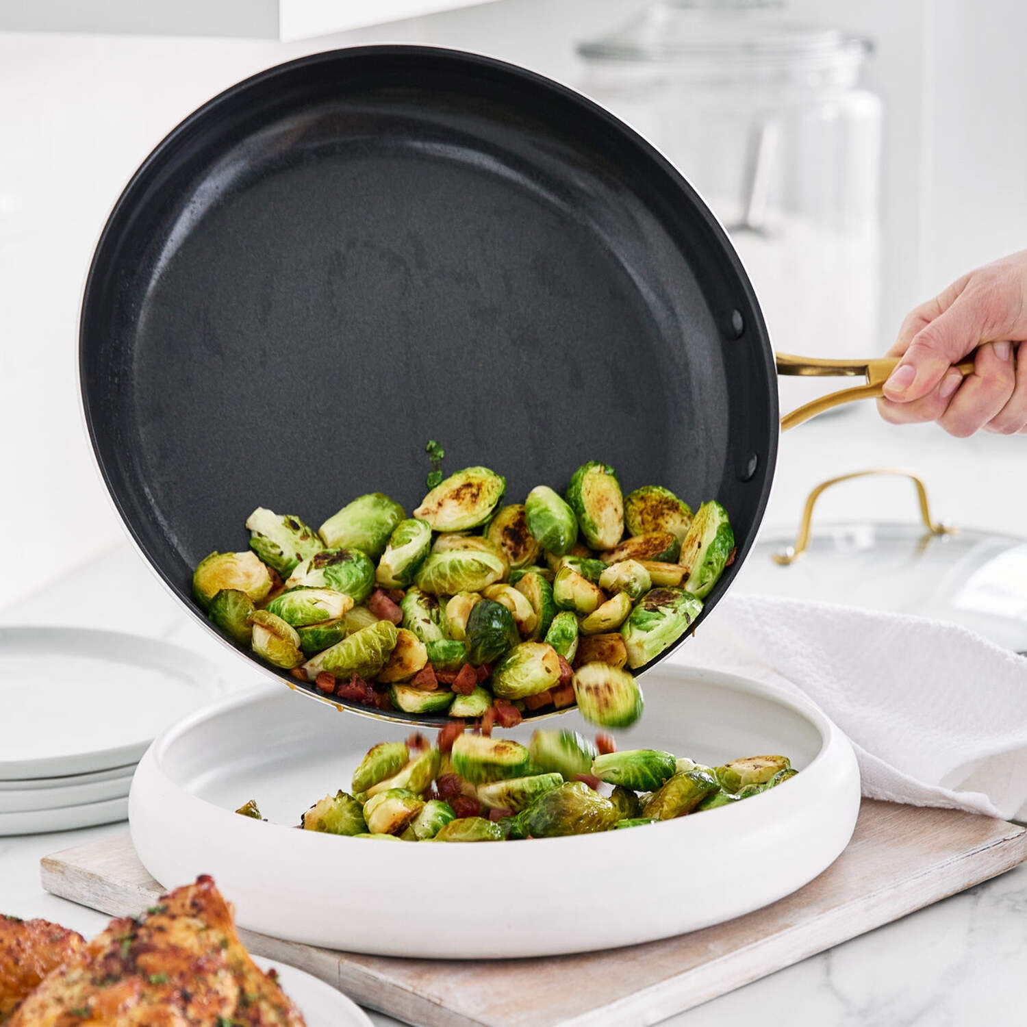 GreenPan Studio Ceramic Nonstick 12" Frying Pan with Lid