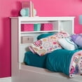 thumbnail image 1 of Pemberly Row Contemporary Wood Twin Bookcase Headboard in Pure White, 1 of 3