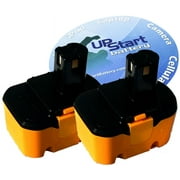 2-Pack Ryobi 14.4V Battery Replacement - Compatible with Ryobi 130224010, RY6200, 1314702, 1400144, 1400656, 1400671, HP1442M, FL1400, HP1441M, 130224011, 130281002, 1400655, 4400011, CTH1442