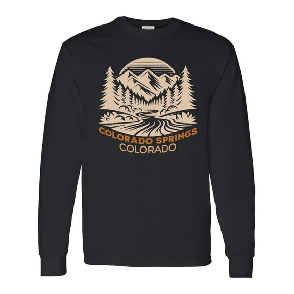 Inktastic Colorado Springs Vacation Hiking Travel Long Sleeve T-Shirt