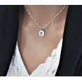 thumbnail image 5 of Womens Cross Necklace in Silver Plated Pewter on an 18 Inch Sterling Silver Box Chain. Pewter Cross. First Communion. Confirmation., 5 of 7