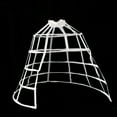thumbnail image 2 of Women's Cage Pannier Hoop Skirt Bustle Petticoat (5 Hoops) White, 2 of 6