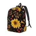 thumbnail image 2 of Balery Fall Sunflowers Leaves Vintage Canvas Backpack for Men and Women - Large Capacity, Durable Travel Laptop Bag for School, Work, Hiking, and Outdoor Activities, 2 of 7