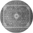 thumbnail image 1 of Ahgly Company Indoor Round Medallion Gray Traditional Area Rugs, 7' Round, 1 of 1