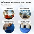 thumbnail image 4 of 75*210cm Cotton Sleeping Bag Sheet with Continuous Zipper Lightweight Comfort Sleeping Bag and Travel Blanket in One - Summer Sleeping Bag Liner Inner, 4 of 5