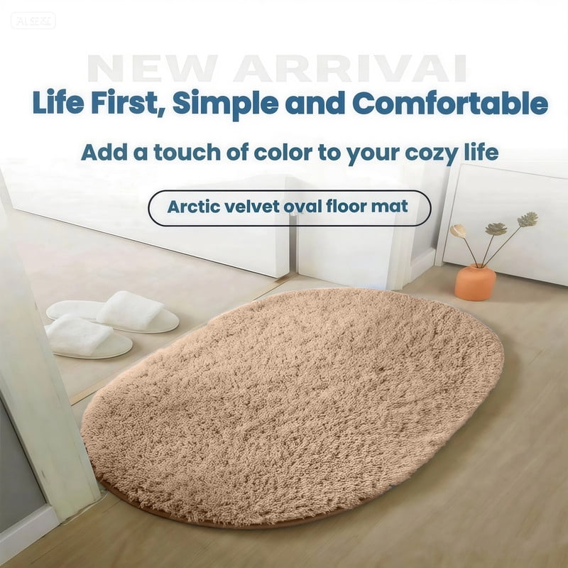 Muddy Cat Rug,Super Absorbent Doormat for Paws - Non Slip Arctic velvet Entryway Rug, Indoor Outdoor Machine Washable Pet Cleaner Mat, Quick Dry Microfiber Rug for Mucky Paws,Beige,39"X31".
