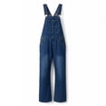 thumbnail image 6 of FRSASU Mens Adjustable Straps Denim Bib Overalls Versatile Straight Leg Jumpsuit Jeans Overalls Workwear with Pockets Dark Blue, 6 of 7