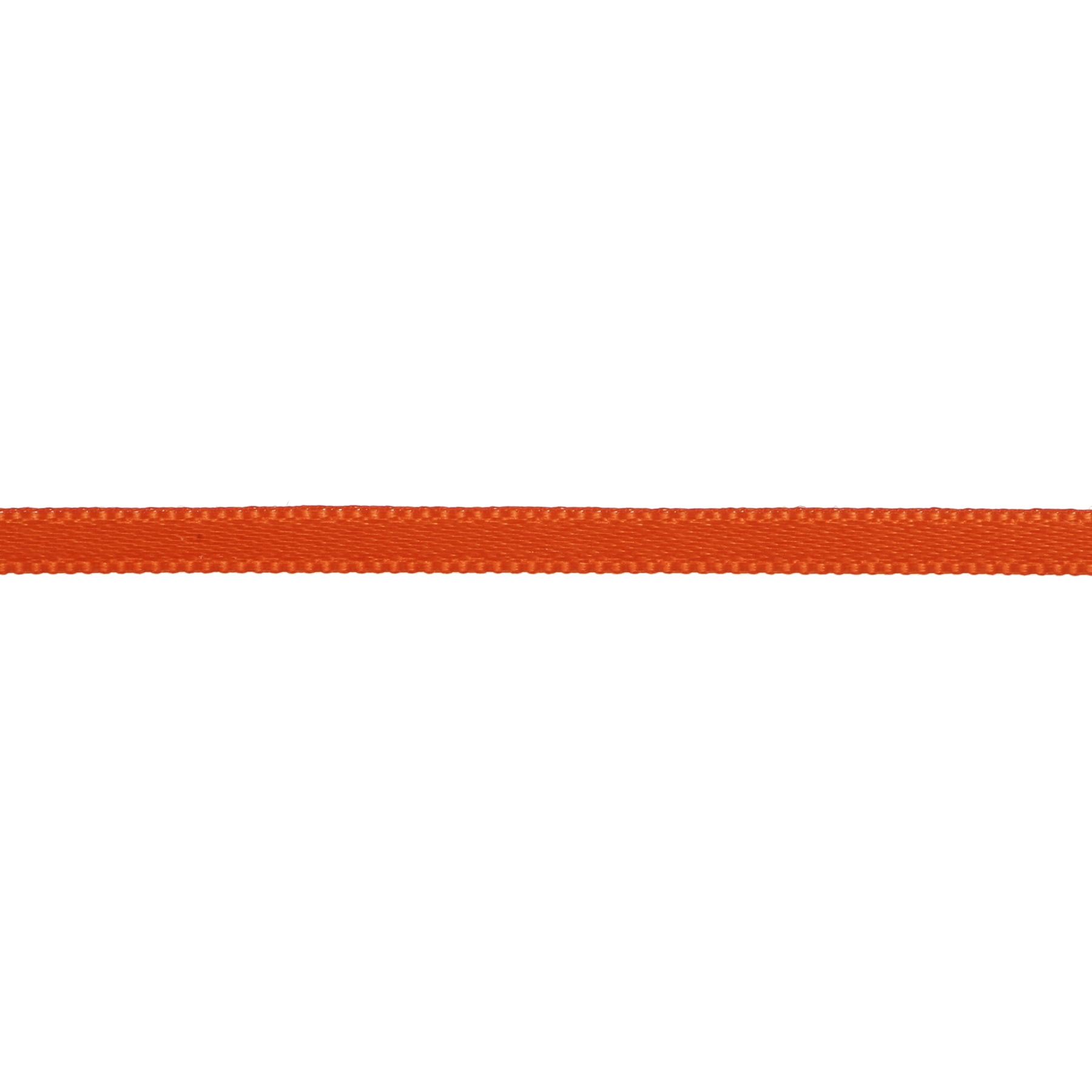 Celebrate It 1/8" x 10yd. Autumn Orange Satin Ribbon - Non-Wired with Woven Edge, Polyester - Ideal for Gift Wrapping, Baskets & DIY Crafts, 24 Pack