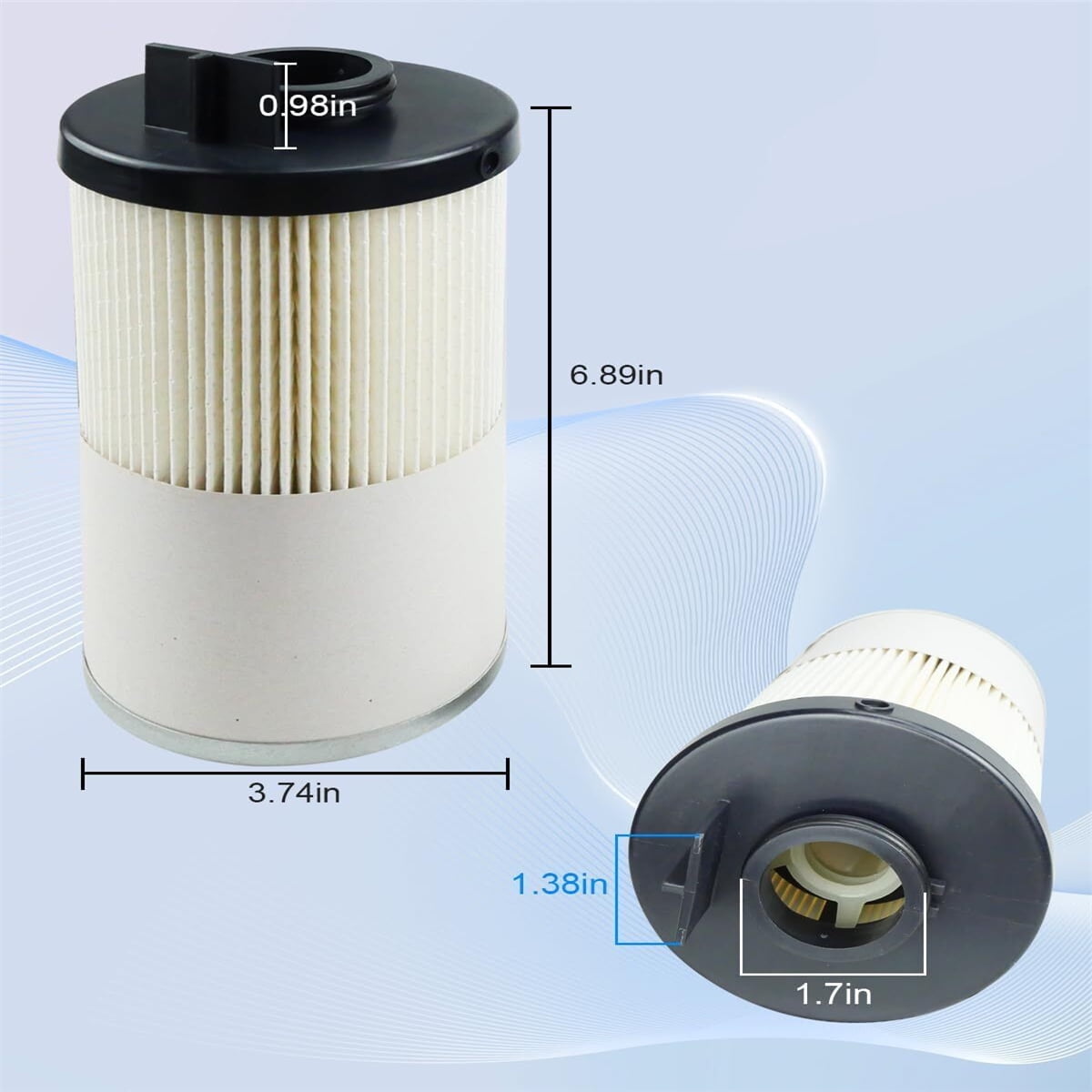 6 PACK FS20081 Fuel Filter Water Separator Replace A0000904851