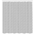thumbnail image 3 of Ambesonne Mudcloth Shower Curtain, Shamrock Minimalist, 69"Wx70"L, Black and White, 3 of 3